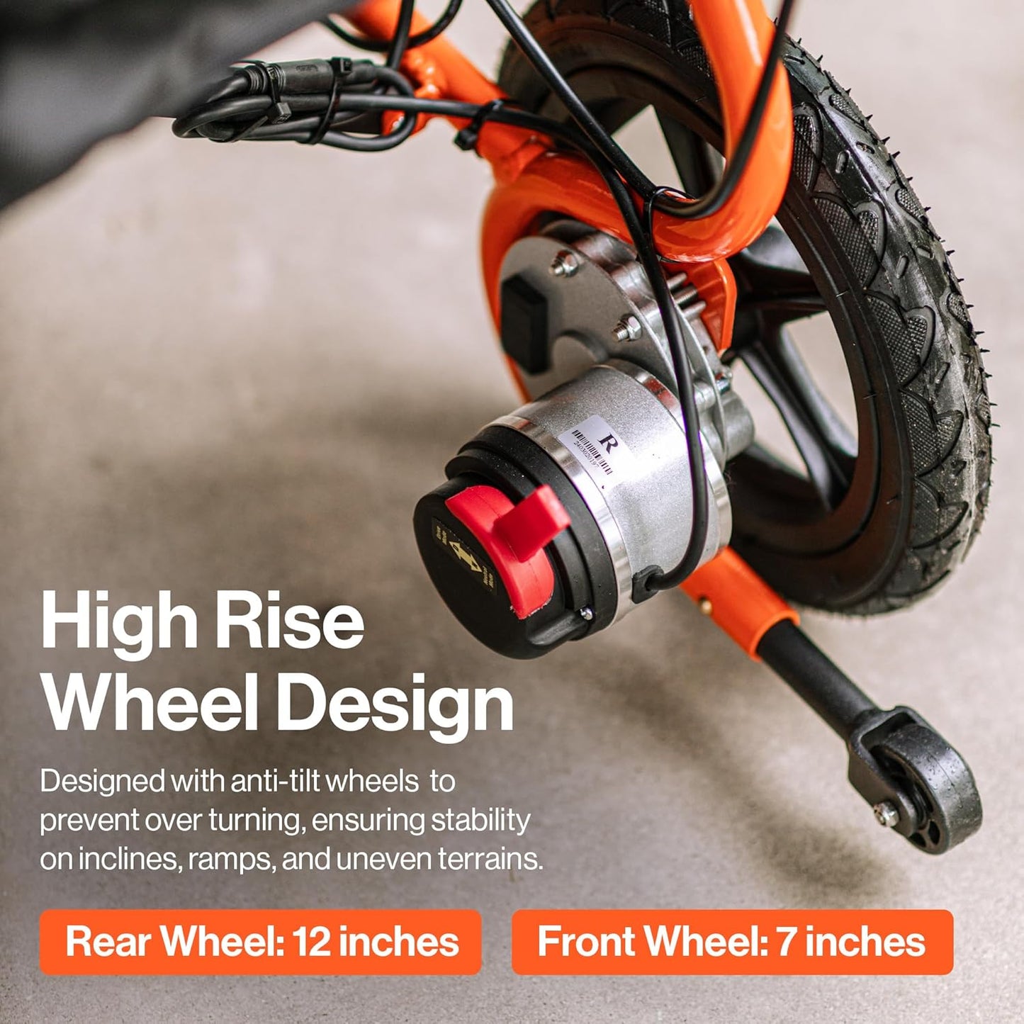 SuperHandy GoRide 2 Plus Foldable Electric Wheelchair, Dual Motors, Zero-Turn