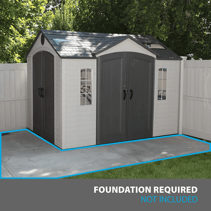 LIFETIME 10 FT. X 8 FT. OUTDOOR STORAGE SHED (Model 60001) Installation Included