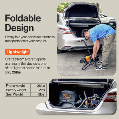 SuperHandy Foldable 3-Wheel Mobility Scooter for Adults, 13-Mile Range, Travel Friendly
