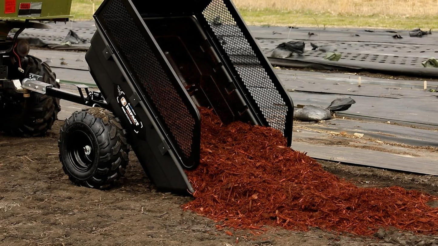 Impact Implements 1500 lb Utility Cargo Trailer with Pivot Dump for ATV, UTV, and Lawn Tractor