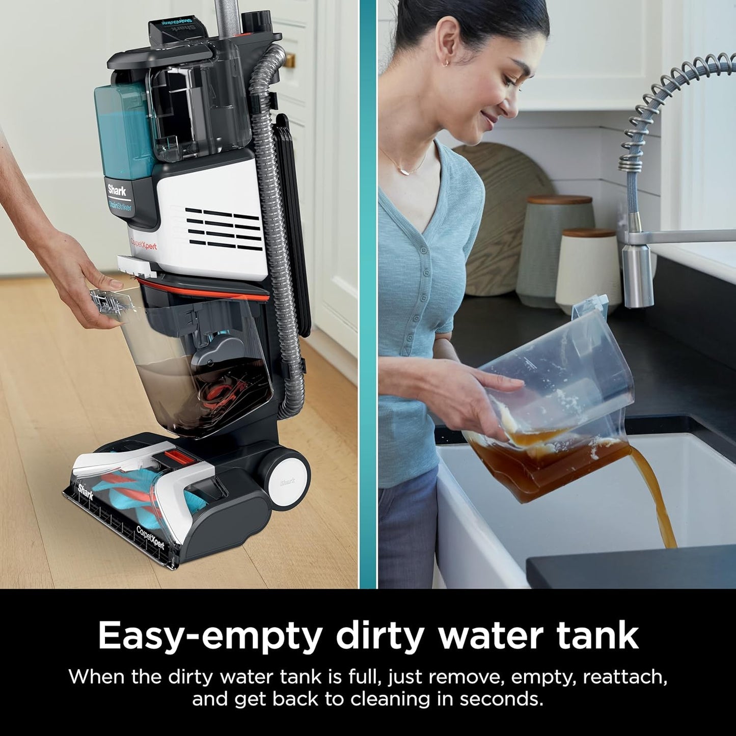 Shark CarpetXpert Carpet & Upholstery Cleaner with StainStriker, EX201