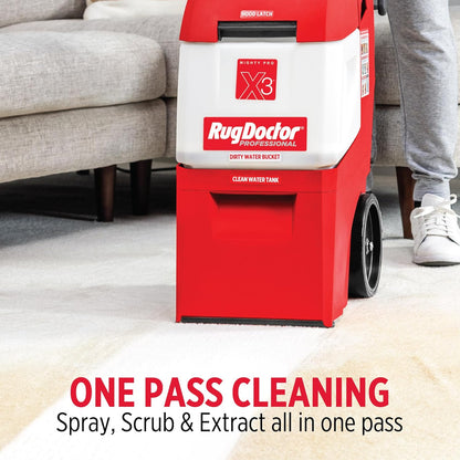 Rug Doctor X3 Commercial Carpet Cleaner Pet Pro Pack with Stain & Odor Removers