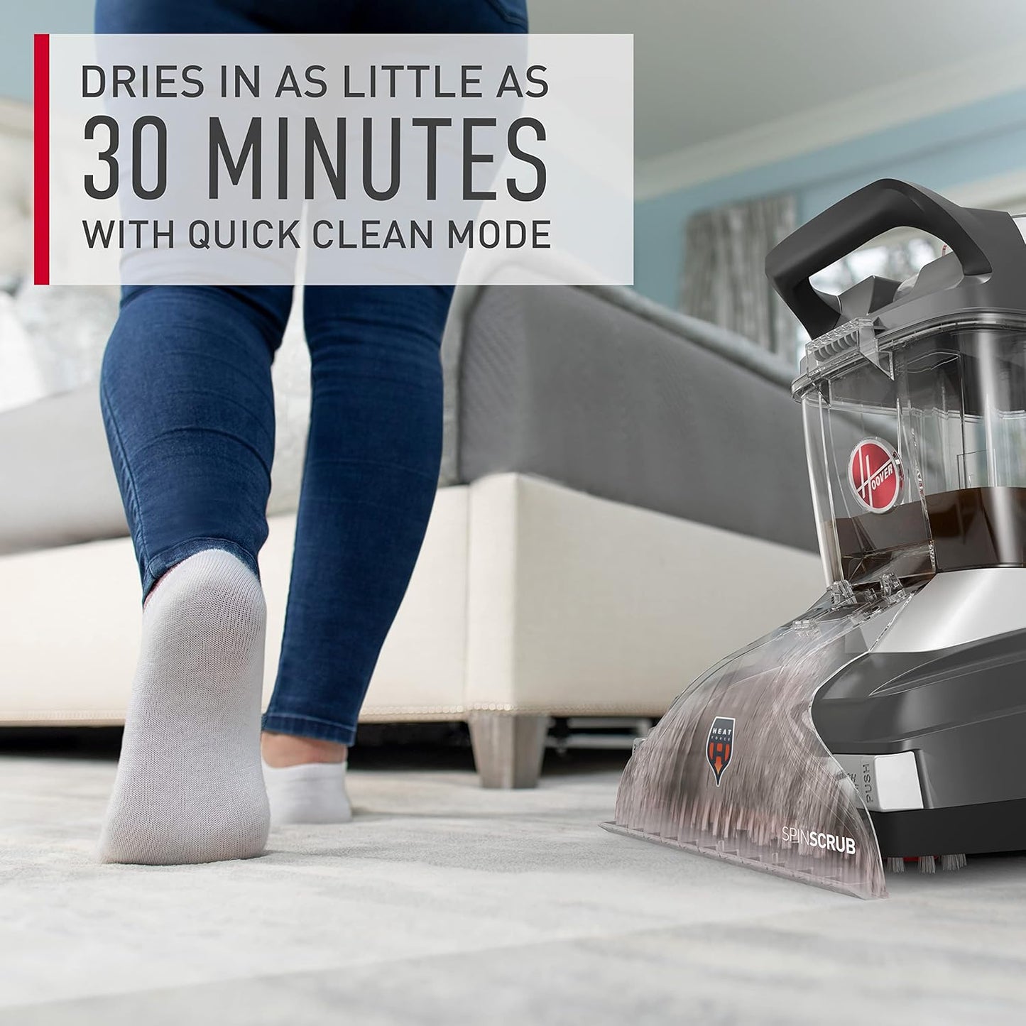 Hoover PowerScrub Deluxe Carpet Cleaner for Carpet & Upholstery with Tools