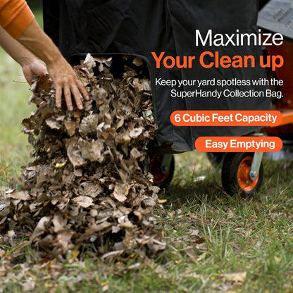 SuperHandy 7HP Gas Leaf Vacuum & Wood Chipper, 10:1 Mulch, 6-Bushel Bag
