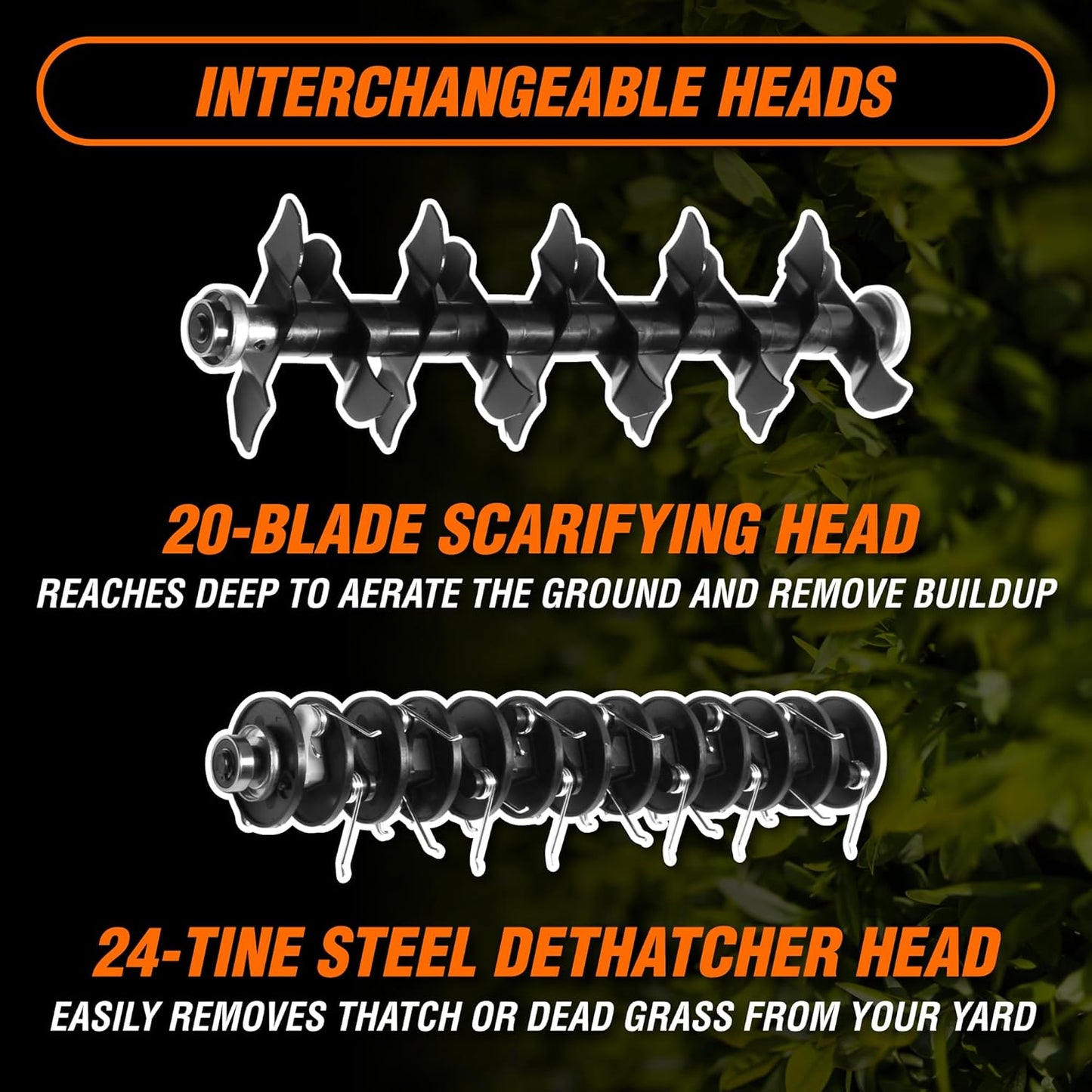 WEN DT1516 16 in. 15A Electric Dethatcher and Scarifier with Collection Bag