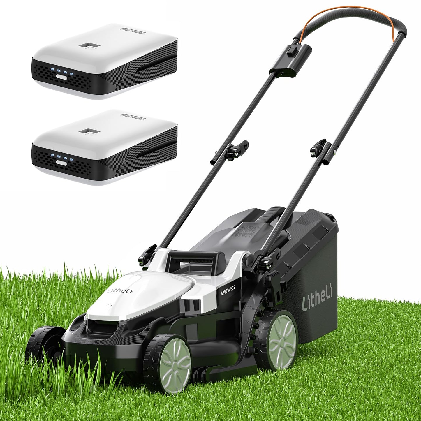 Litheli 13″ 20V Cordless Lawn Mower with 4.0Ah Battery