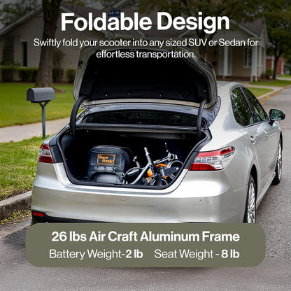 SuperHandy Foldable 3-Wheel Mobility Scooter for Adults, 13-Mile Range, Travel Friendly