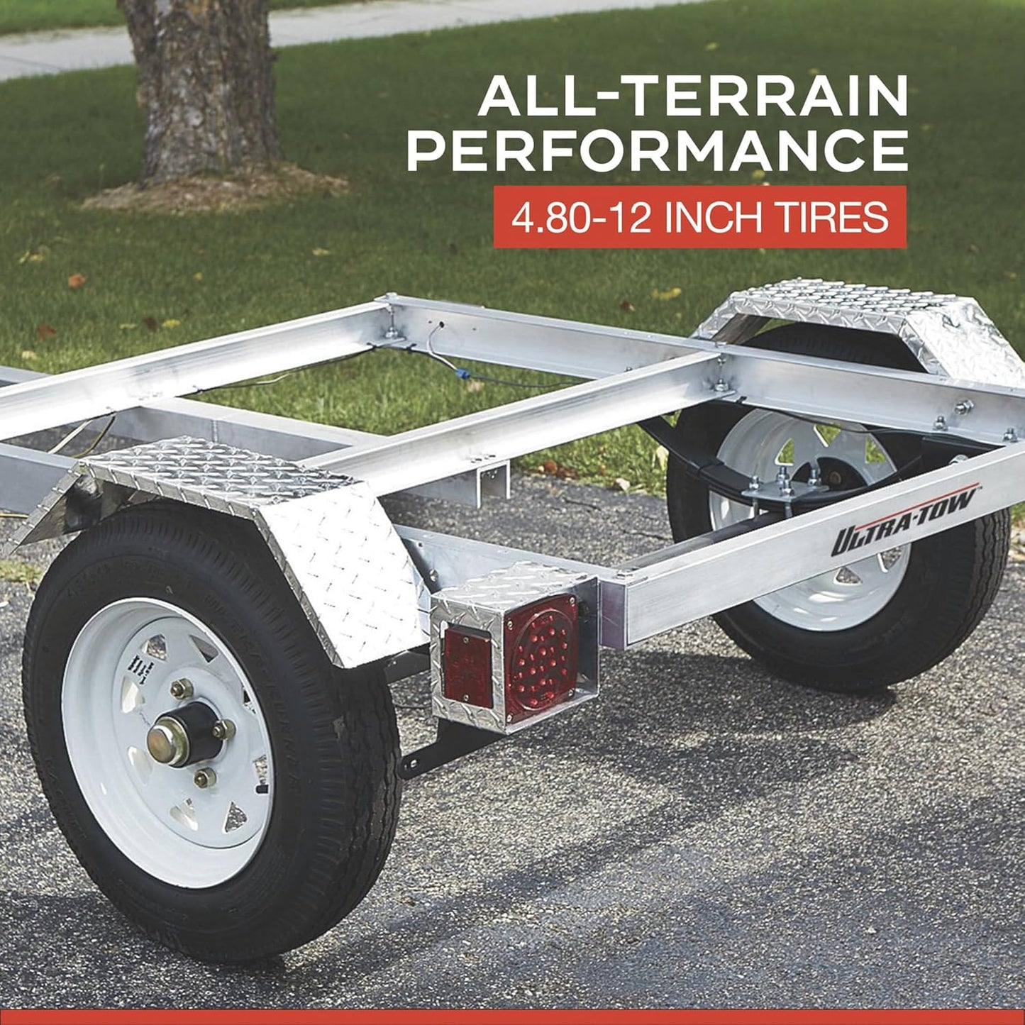 Ultra-Tow 40in. x 48in. Aluminum Utility Trailer Kit – 1060-Lb. Load Capacity