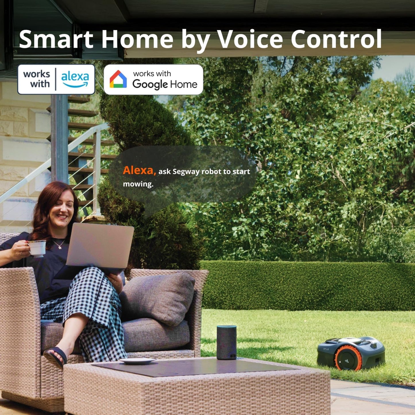 Segway Navimow i105N Robot Lawn Mower, AI Mapping, Perimeter Wire-Free, App Control