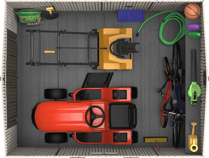 LIFETIME 10 FT. X 8 FT. OUTDOOR STORAGE SHED (Model 60001) Installation Included