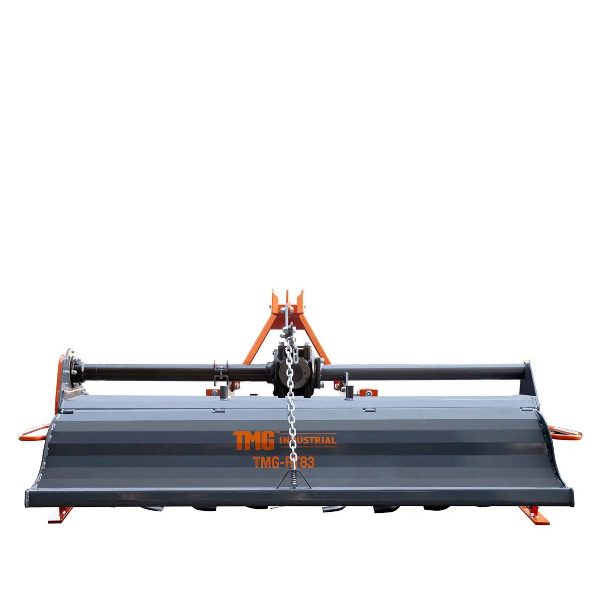83″ 3-Point Hitch Commercial Grade Rotary Tiller, 45-80 HP Tractor, 6″ Tilling Depth, PTO Shaft Included, Category 1 & 2 Hookup, TMG-RT83