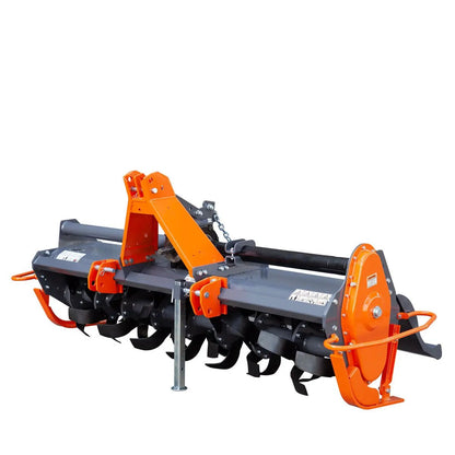 83″ 3-Point Hitch Commercial Grade Rotary Tiller, 45-80 HP Tractor, 6″ Tilling Depth, PTO Shaft Included, Category 1 & 2 Hookup, TMG-RT83