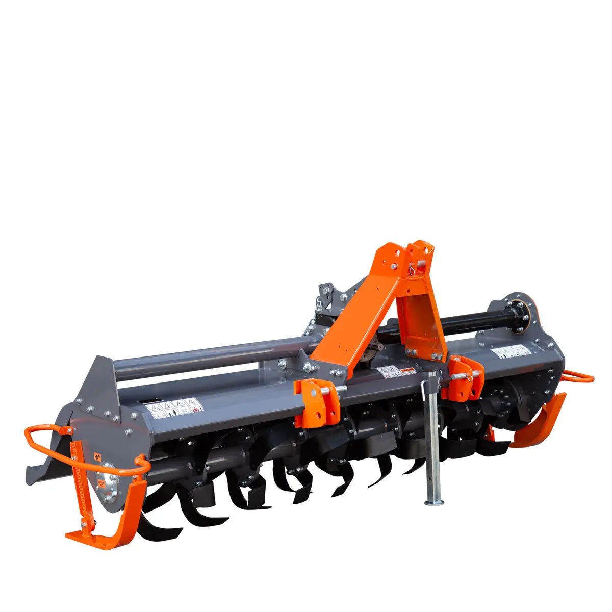 83″ 3-Point Hitch Commercial Grade Rotary Tiller, 45-80 HP Tractor, 6″ Tilling Depth, PTO Shaft Included, Category 1 & 2 Hookup, TMG-RT83