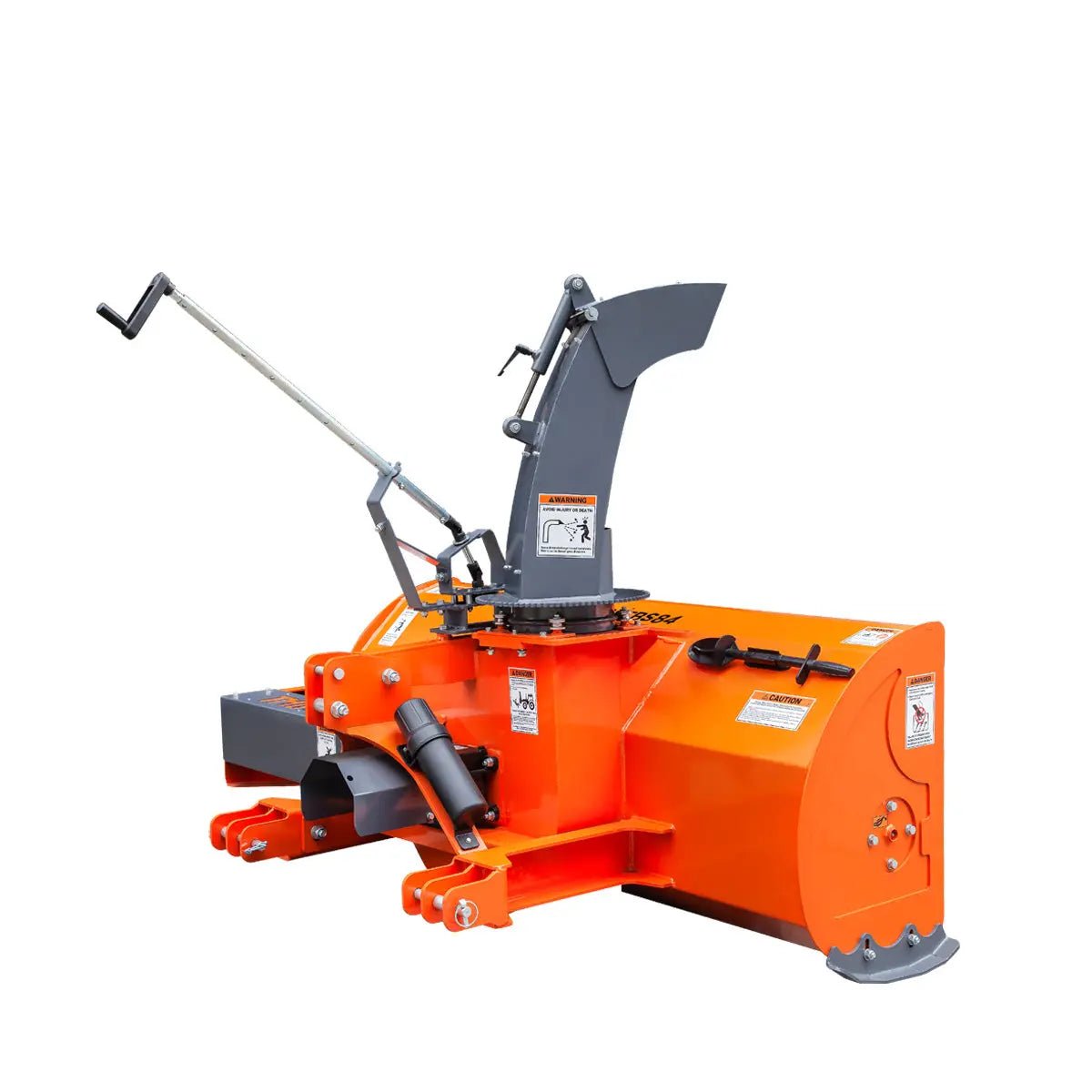 84″ 3-Point Hitch Snow Blower, 25-90 HP, 24″ Diameter Impeller, 360° Snow Chute, CAT 1 & CAT 2 Suspension, TMG-TBS84