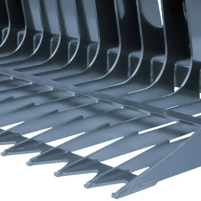 84″ Skid Steer Rock Skeleton Bucket Attachment, Solid Steel, Universal Mount, 4″ Tine Spacing, 45-70 HP, TMG-SB84