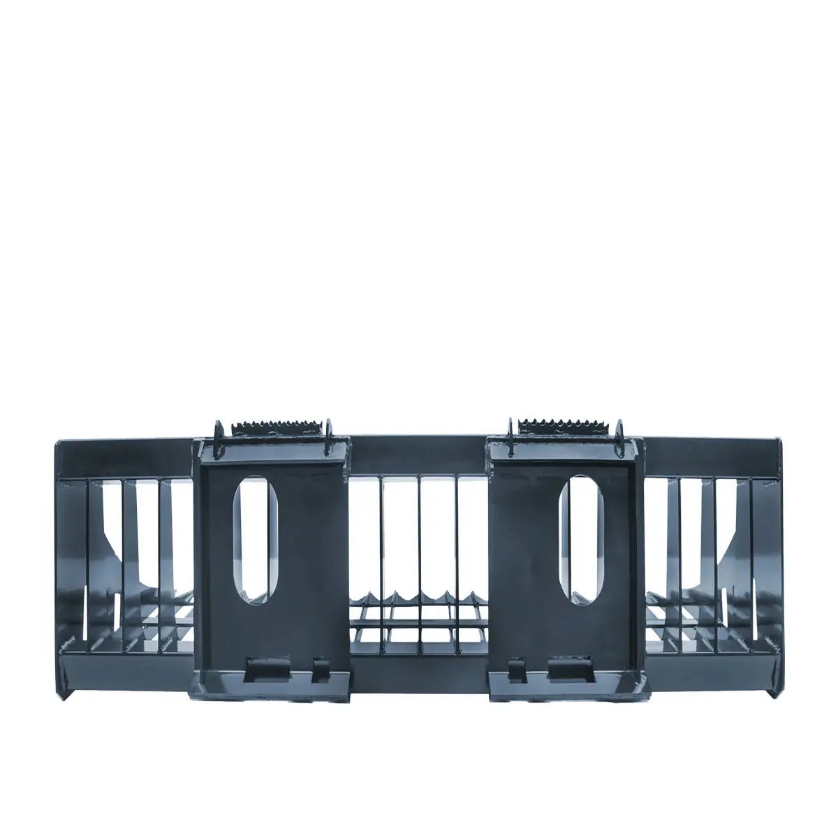 84″ Skid Steer Rock Skeleton Bucket Attachment, Solid Steel, Universal Mount, 4″ Tine Spacing, 45-70 HP, TMG-SB84