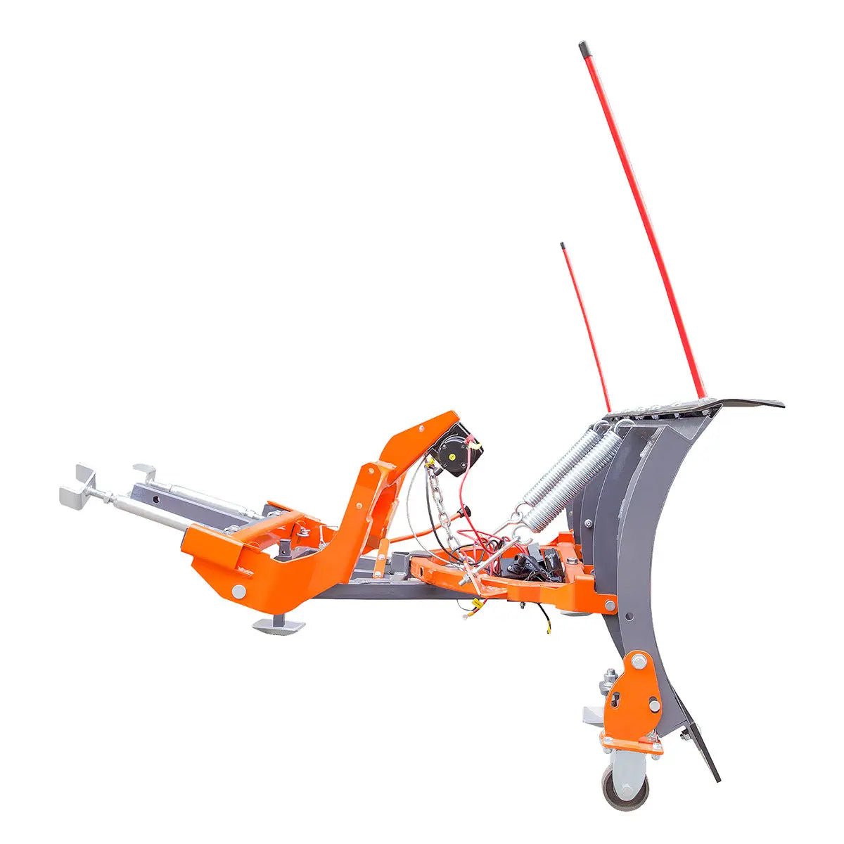 84″ Truck/SUV Front Mount Snow Plow Pusher, Left and Right Angle, 2″ Mount Receiver, Wireless Winch Control, TMG-TSP84