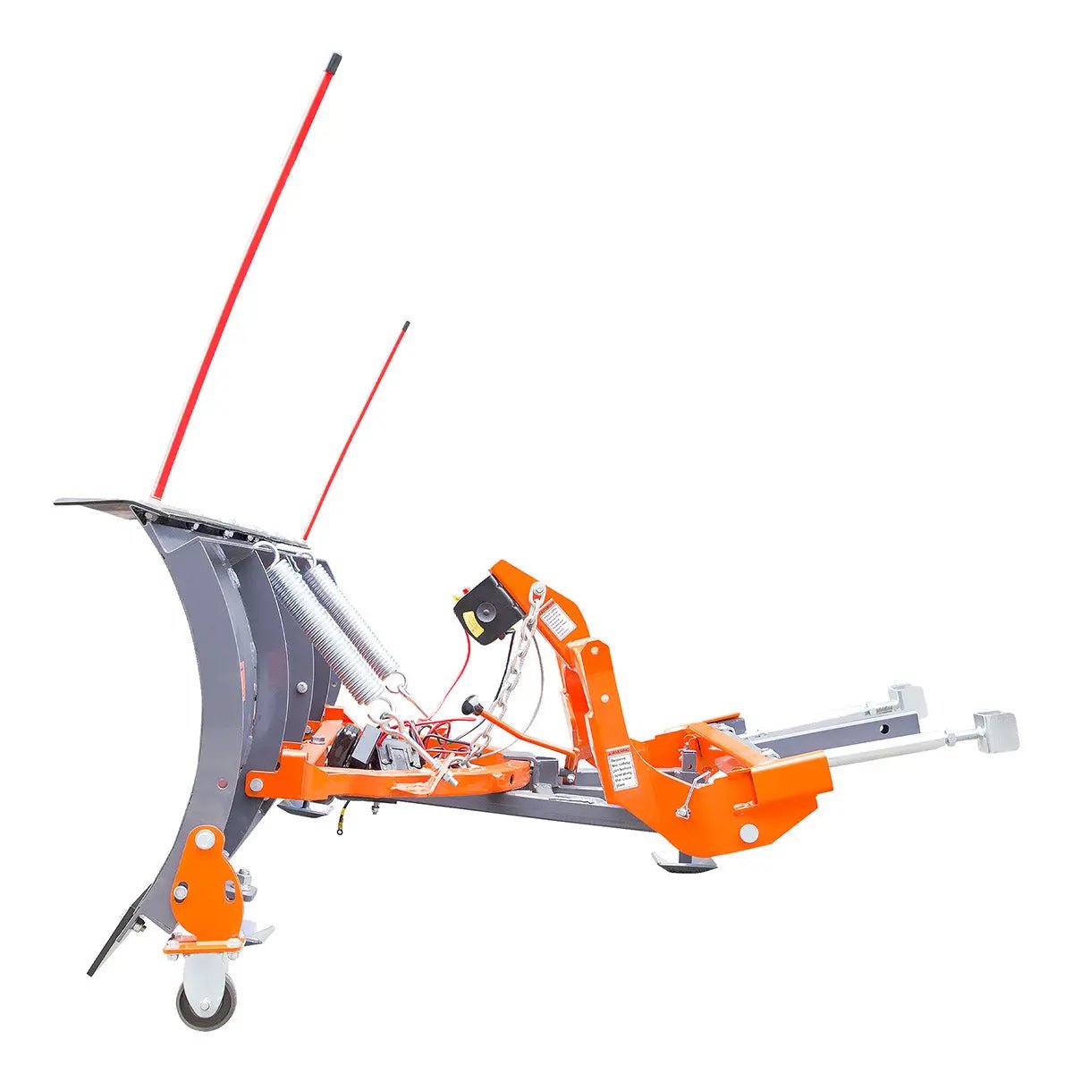 84″ Truck/SUV Front Mount Snow Plow Pusher, Left and Right Angle, 2″ Mount Receiver, Wireless Winch Control, TMG-TSP84