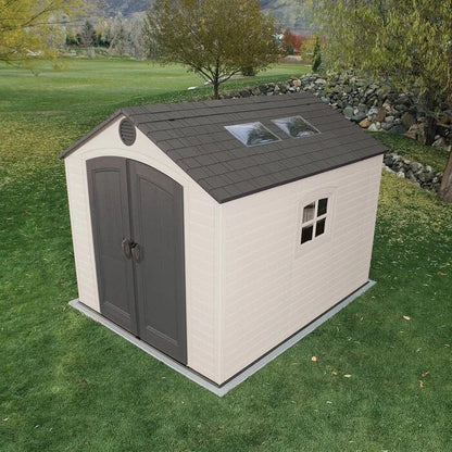 8 Ft. W x 10 Ft. D Plastic Traditional Storage Shed