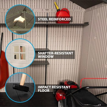 Lifetime Outdoor Storage Shed – 8′ x 12.5′