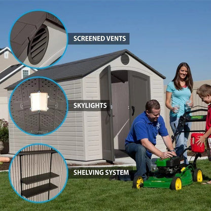 Lifetime Outdoor Storage Shed – 8′ x 12.5′