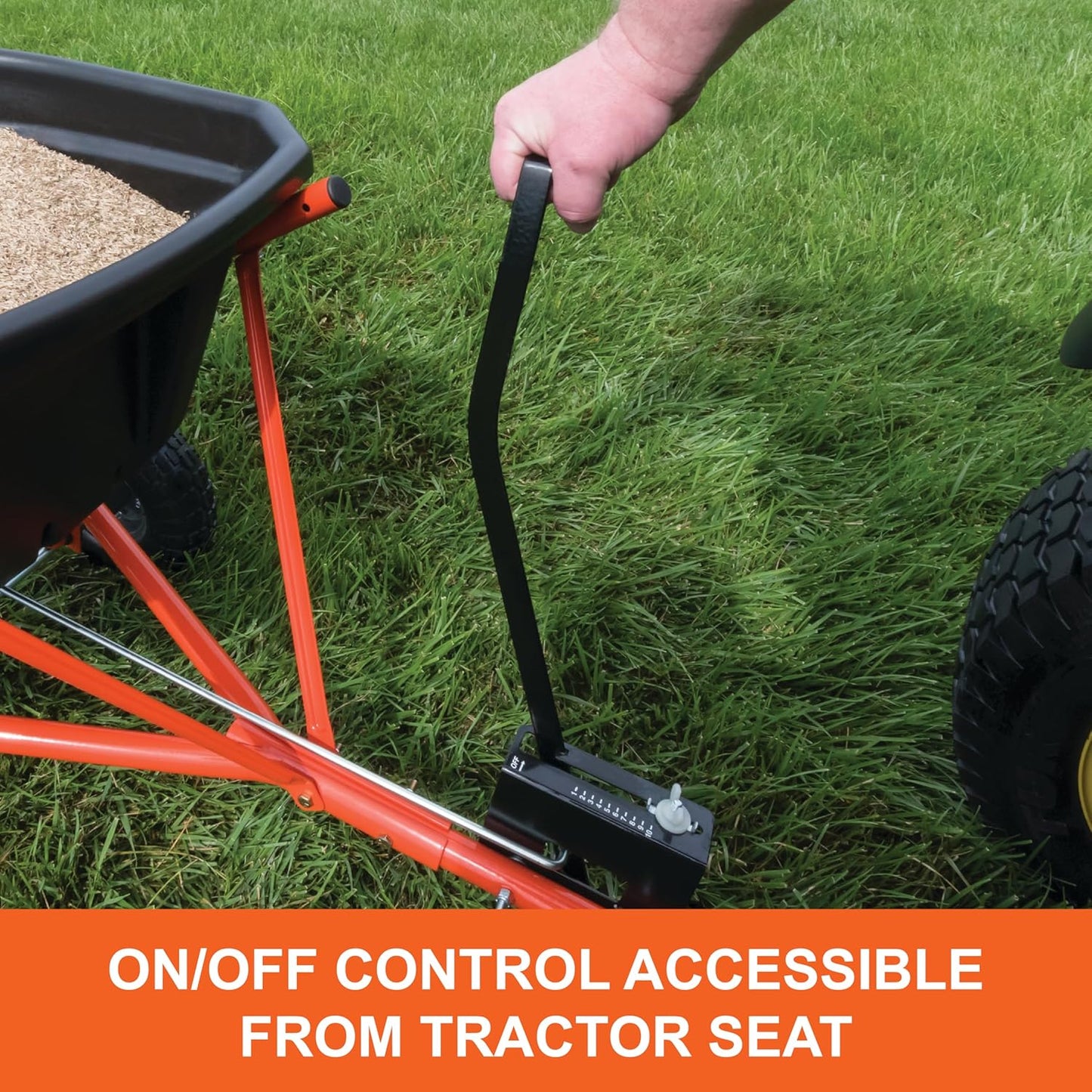 Agri-Fab 45-0543 Tow-Behind 100 lb Lawn & Garden Spiker Seeder Spreader