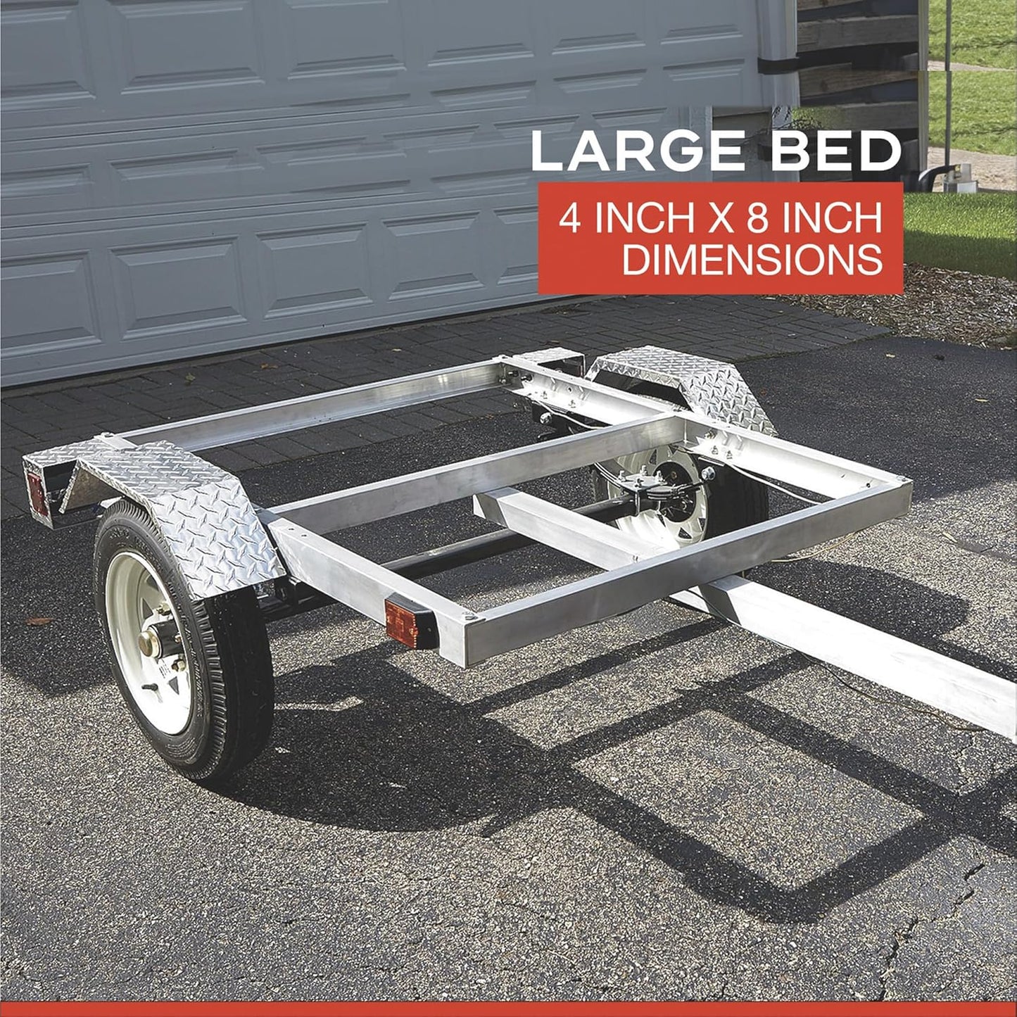 Ultra-Tow 40in. x 48in. Aluminum Utility Trailer Kit – 1060-Lb. Load Capacity