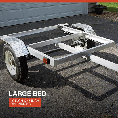 Ultra-Tow 40in. x 48in. Aluminum Utility Trailer Kit – 1060-Lb. Load Capacity
