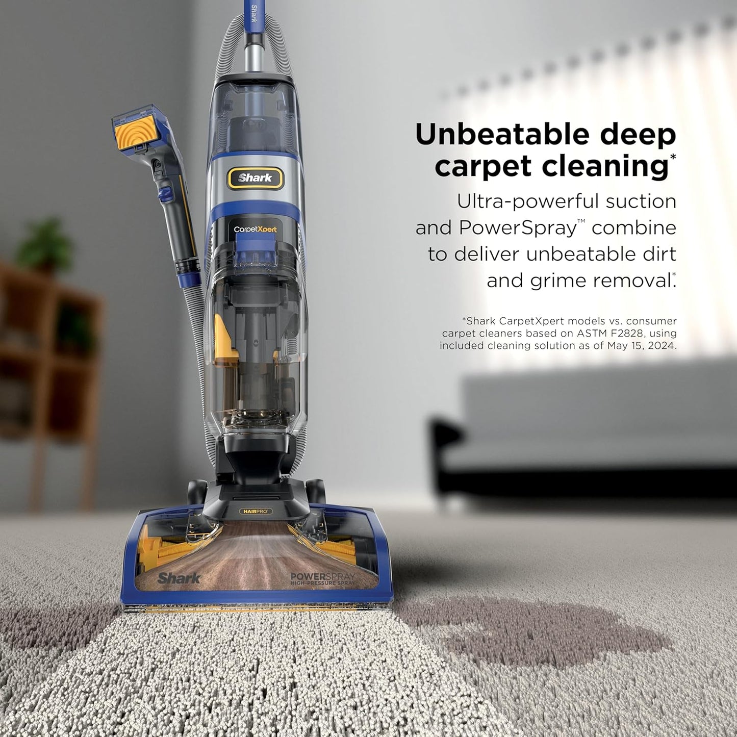 Shark CarpetXpert Carpet & Upholstery Cleaner with StainStriker, EX201