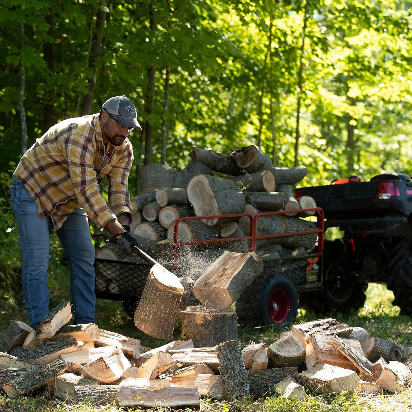 Yutrax Trail Warrior X4 1,250 lb Off-Road UTV/ATV Utility Trailer TX159