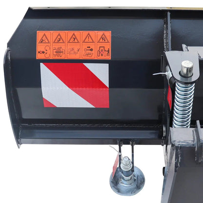 94″ Skid Steer Dozer Blade/Snow Plow Pusher, 30° Left & Right, Bolt-On Cutting Edge, Adjustable Skid Shoes, Universal Quick Mount, TMG-DB94