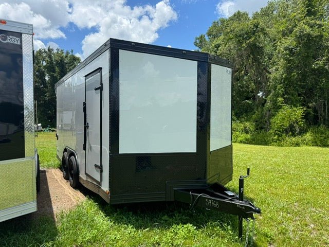 2025 8.5X16TA ENCLOSED CARGO TRAILER RAMP DOOR 84” 9768