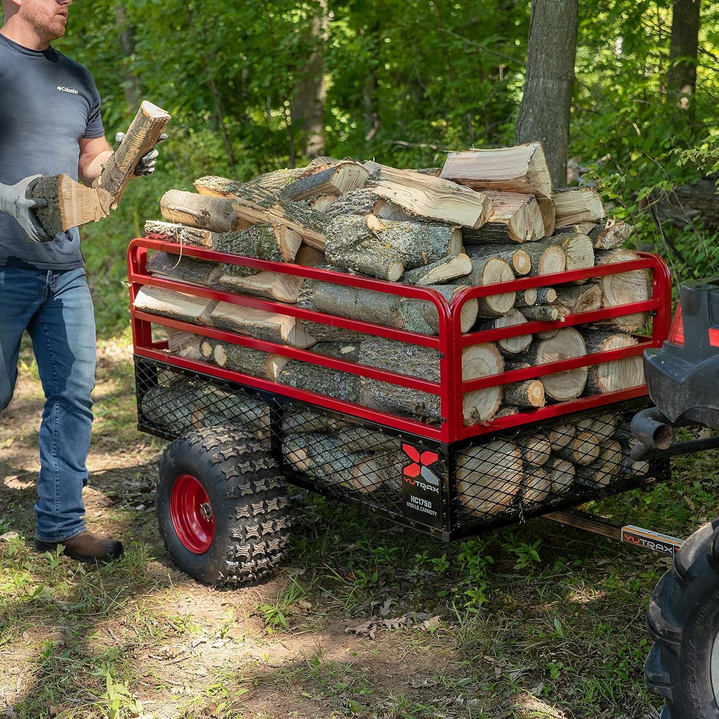 Yutrax Trail Warrior X4 1,250 lb Off-Road UTV/ATV Utility Trailer TX159
