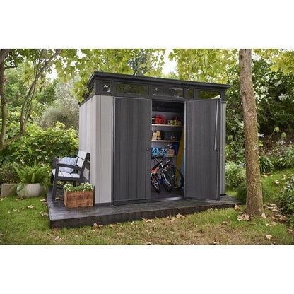 Artisan 9 ft. W x 7.5 ft. D Plastic Storage Shed