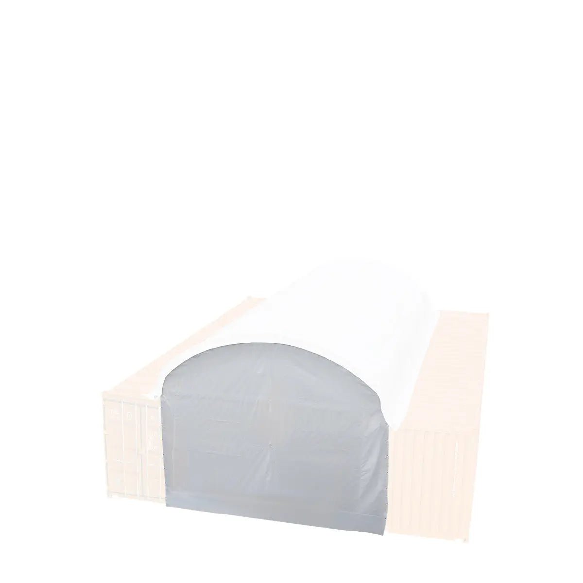 Back End Wall Kit, Compatible with TMG-DT2041CV container shelters installed with the high cube containers (9’6″), TMG-DT20BW9V