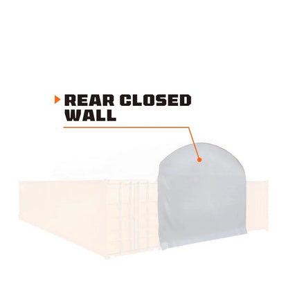 Back End Wall Kit, Compatible with TMG-DT2041CV container shelters installed with the high cube containers (9’6″), TMG-DT20BW9V