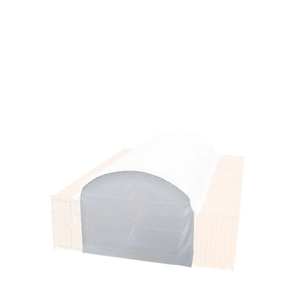 Back End Wall Kit, Compatible with TMG-DT2041CV container shelters installed with the standard height containers (8’6″), TMG-DT20BW8V