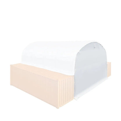 Back End Wall Kit, Compatible with TMG-DT3020C and DT3040C container shelters installed with the high cube containers (9’6″), TMG-DT30BW9V
