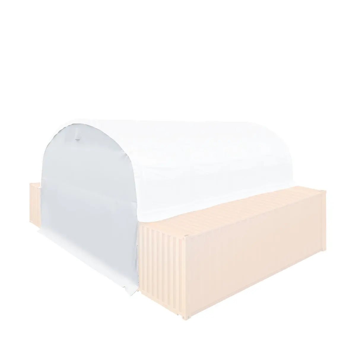 Back End Wall Kit, Compatible with TMG-DT3020C and DT3040C container shelters installed with the standard height containers (8’6″), TMG-DT30BW8V