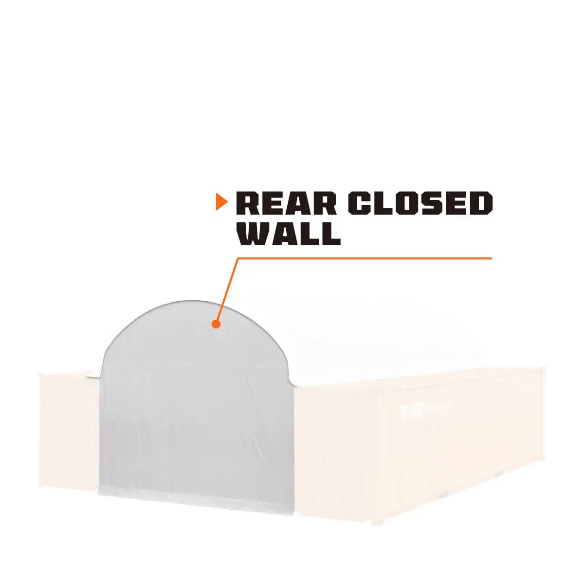 Back End Wall Kit, Compatible with TMG-ST2041CV and TMG-ST2021CE installed with standard height container (8’6″), TMG-ST20BW8V