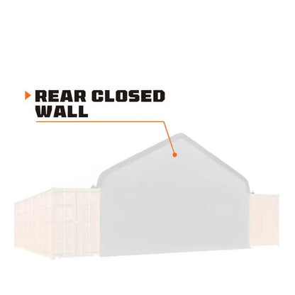 Back End Wall Kit, Compatible with TMG-ST30 series container shelters installed with the high cube containers (9’6″),TMG-ST30BW9V