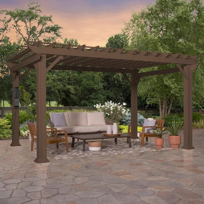 Backyard Discovery 14 ft. x 10 ft. Steel Traditional Pergola