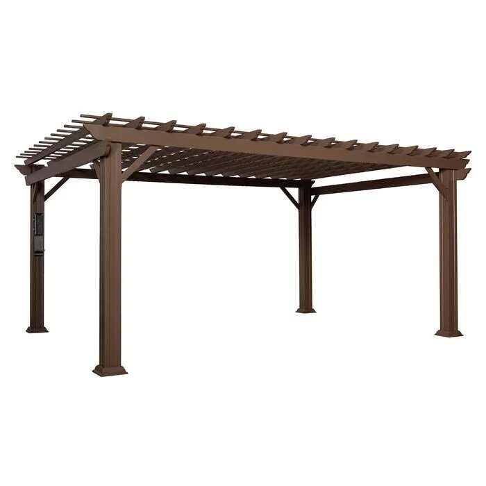 Backyard Discovery 16 ft. x 12 ft. Steel Traditional Pergola