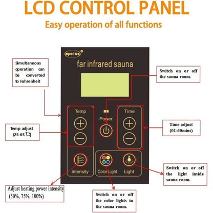KUNSANA Far infrared sauna room,One person size, Hemlock Wooden Far Infrared Sauna for Home