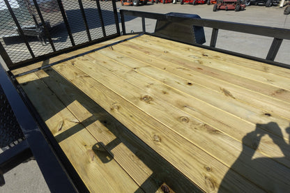 6′ 4″ x 10 Utility Trailer Dovetail Powder Coated With Gate 3,500lb Axle