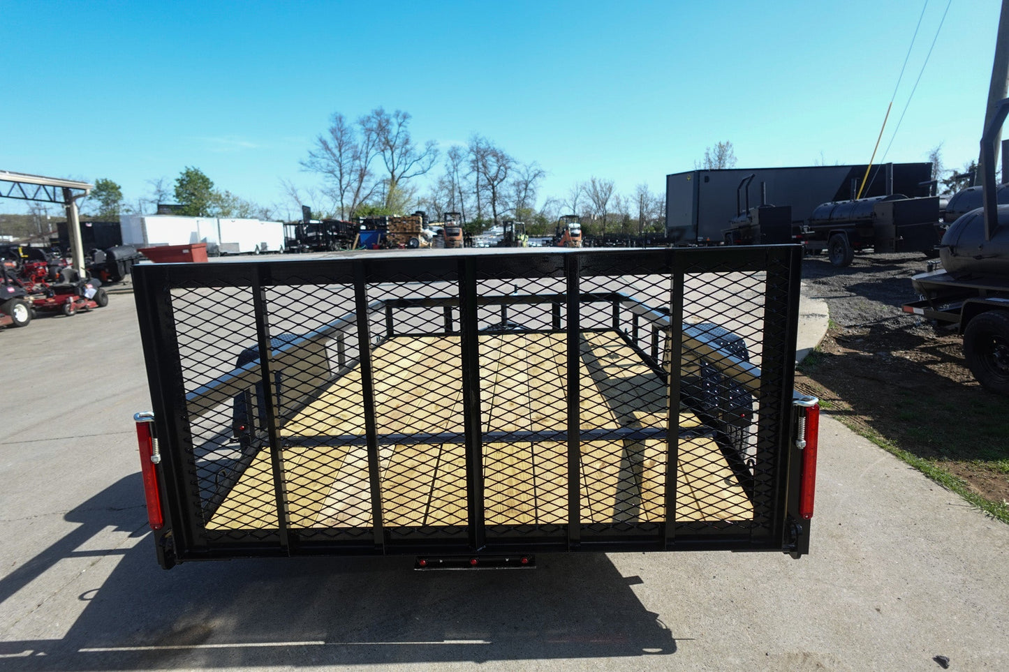 6′ 4″ x 10 Utility Trailer Dovetail Powder Coated With Gate 3,500lb Axle