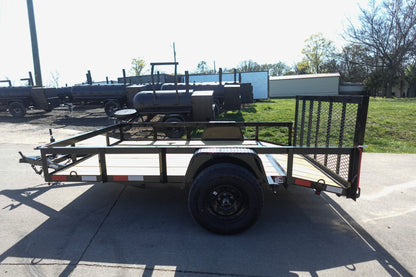 6′ 4″ x 10 Utility Trailer Dovetail Powder Coated With Gate 3,500lb Axle