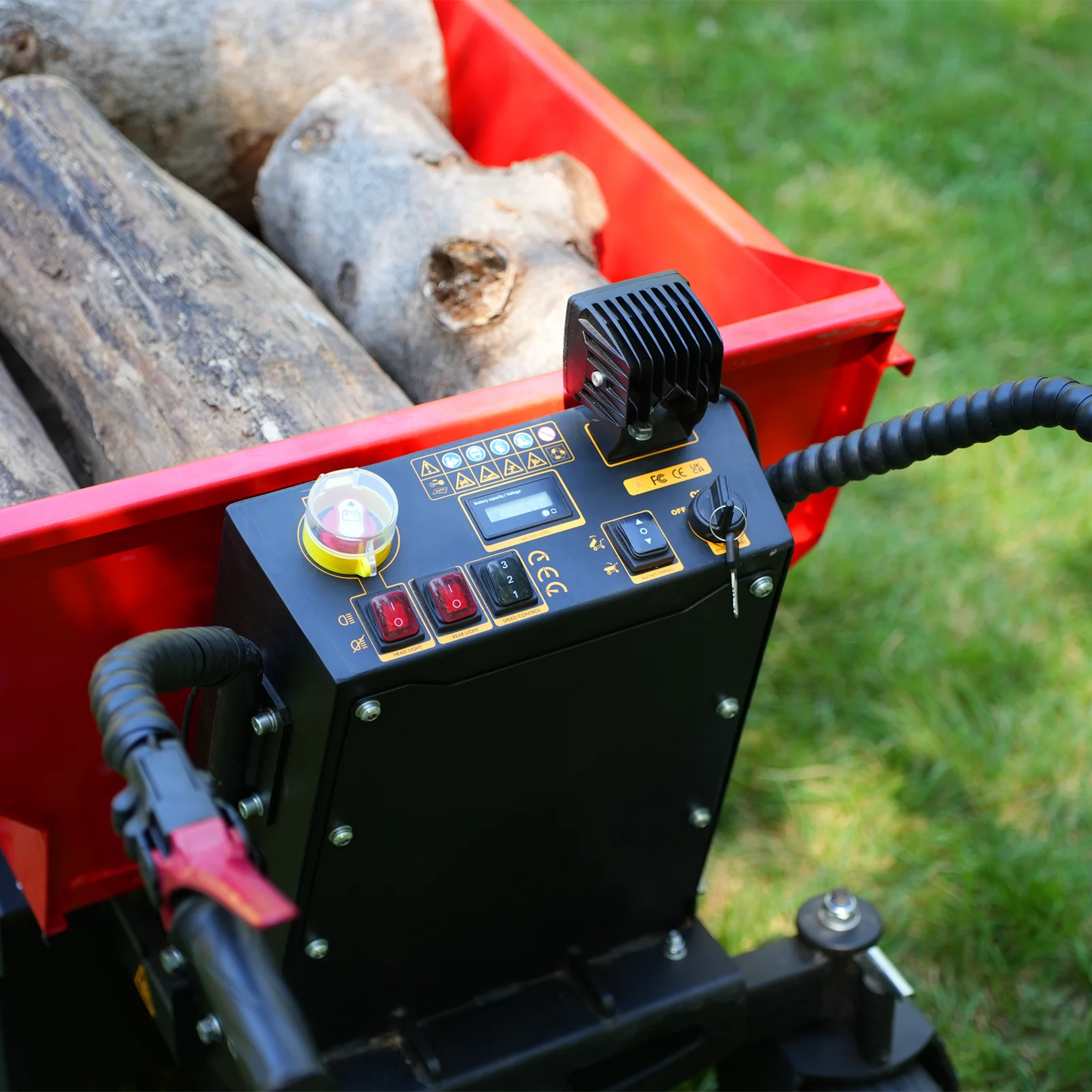 1100 lb Capacity 48V Electric Hydraulic Dump Cart with 1000W Motor – Model EH50