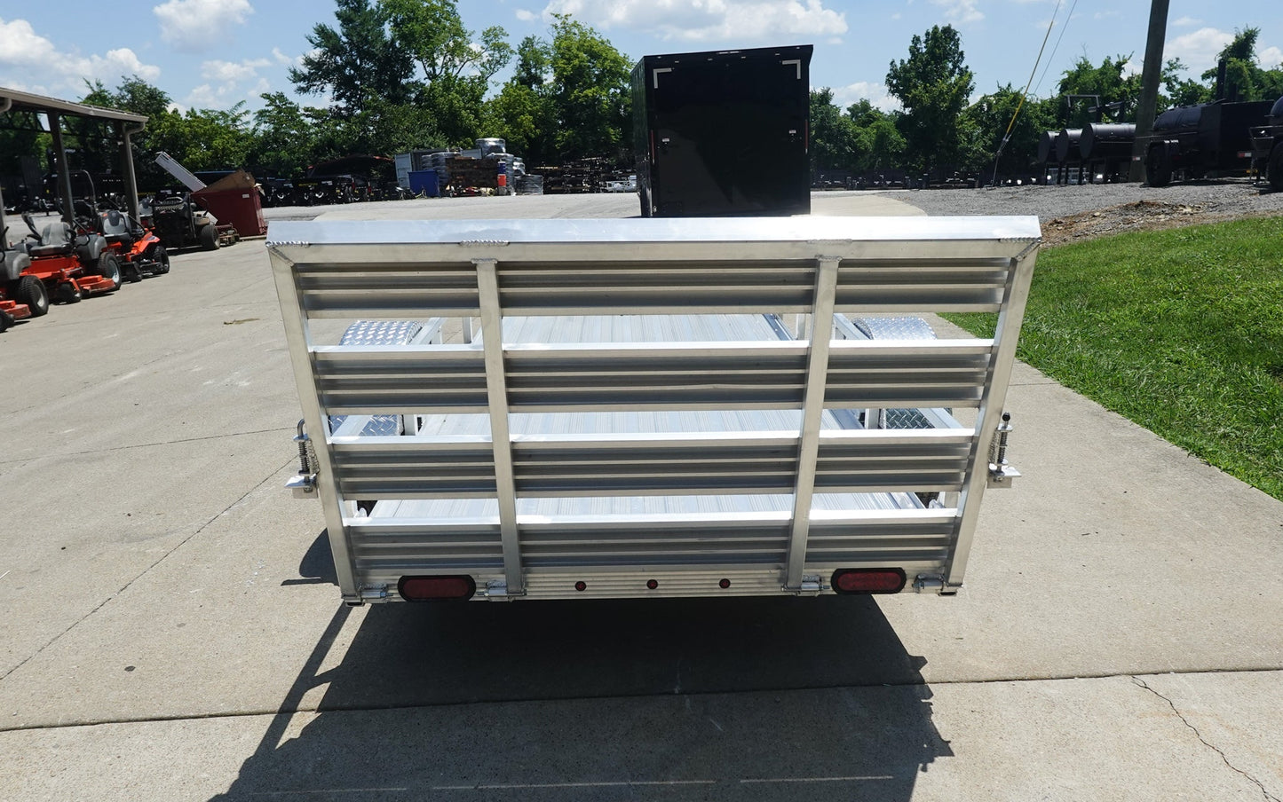 5′ x 10′ Aluminum Utility Trailer with Gate and Mag Wheels – 3500 lb Axle