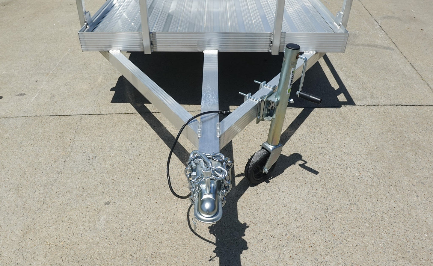 5′ x 10′ Aluminum Utility Trailer with Gate and Mag Wheels – 3500 lb Axle